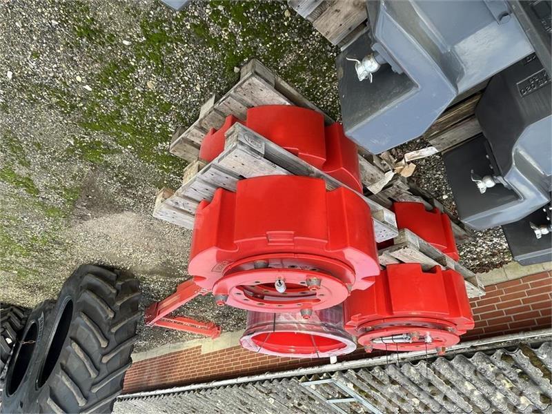 Fendt 2 X 1000 KG hjulvægte Andet tilbehør til traktorer