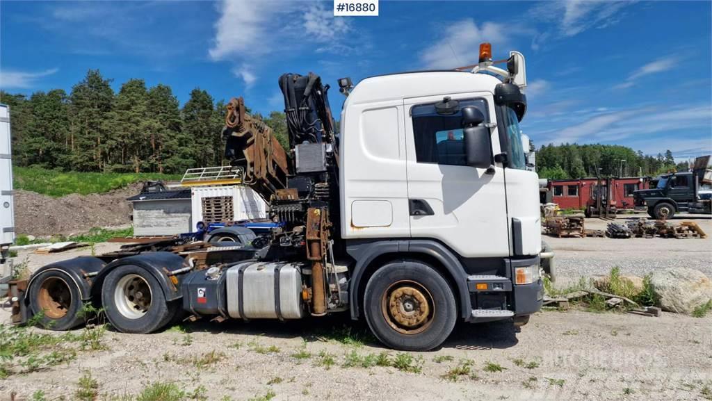 Scania R124 6x2 crane tractor w/ 33 t/m Hiab crane Lastbil med kran