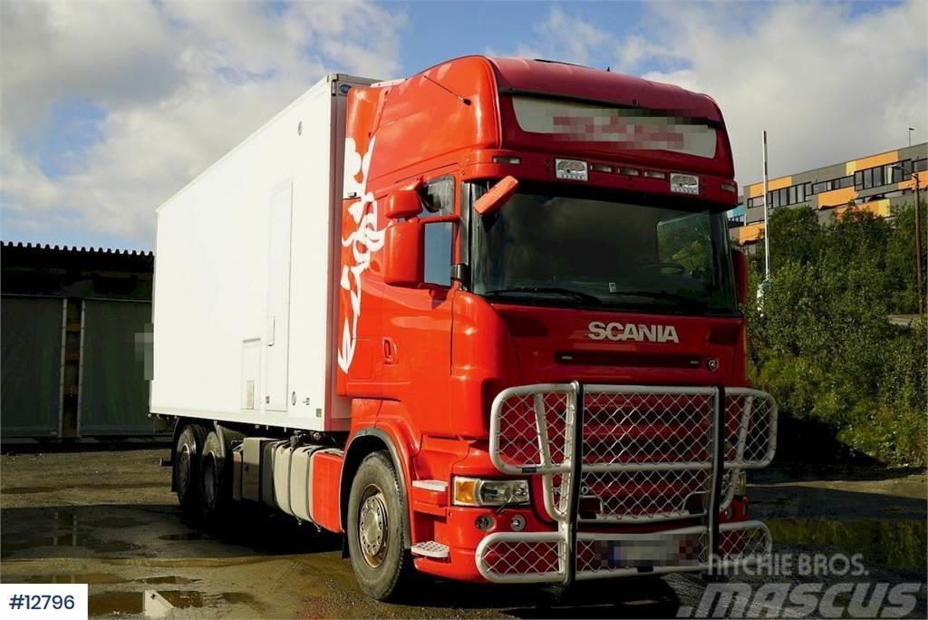 Scania R480 6x2 box truck Fast kasse