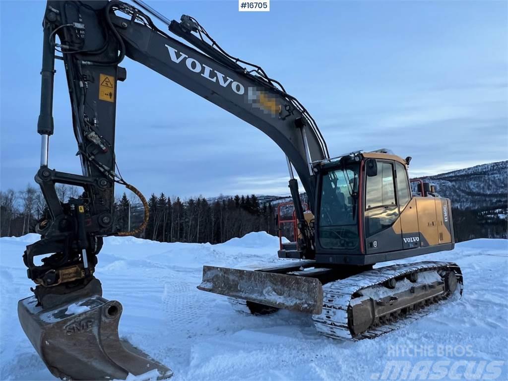Volvo EC160EL crawler excavator w/ rototilt and grader b Gravemaskiner på larvebånd