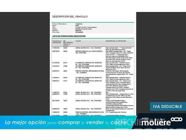 Opel Vivaro Combi 6 1.6CDTi 29 L1 115 Varevogne
