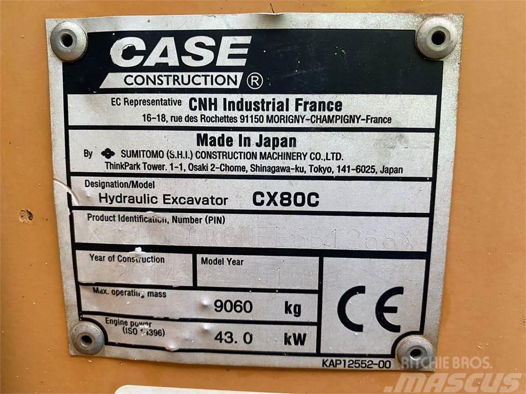 CASE CX80C Gravemaskiner på hjul