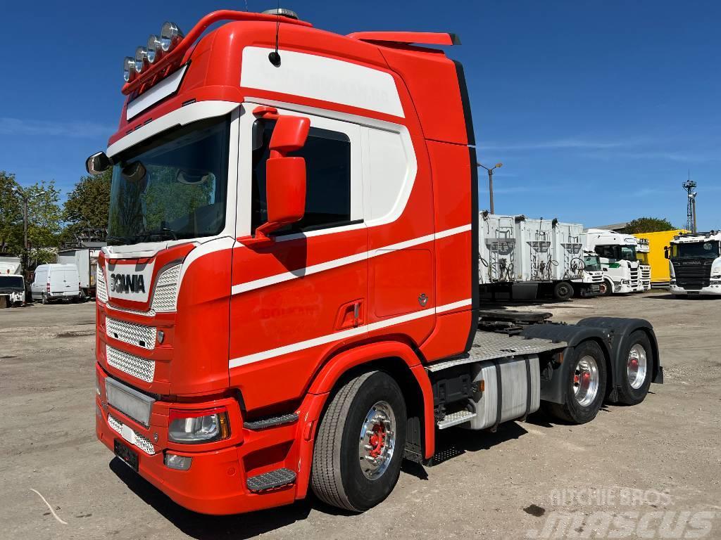 Scania R580A6X4NB EURO6, full air, 9T front axel Trækkere