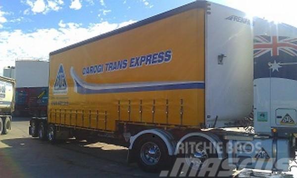  Freighter dropdeck 45ft Over all length Semi-trailer med Gardinsider