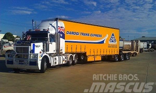  Freighter dropdeck 45ft Over all length Semi-trailer med Gardinsider