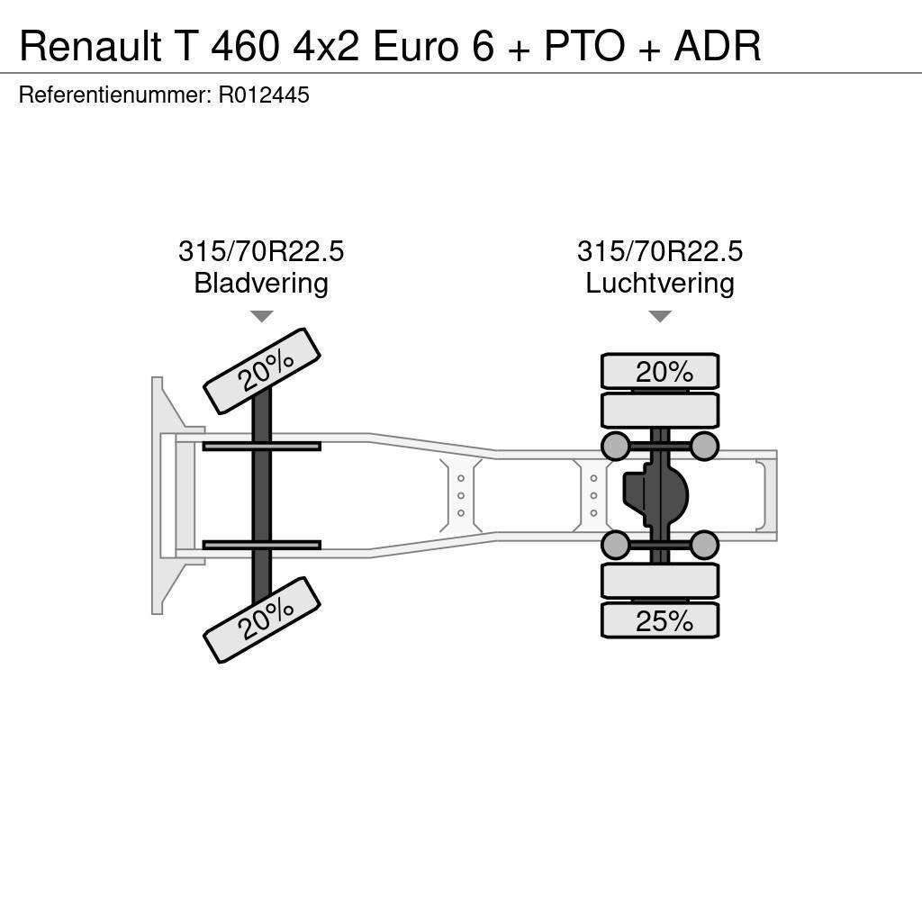 Renault T 460 4x2 Euro 6 + PTO + ADR Trækkere