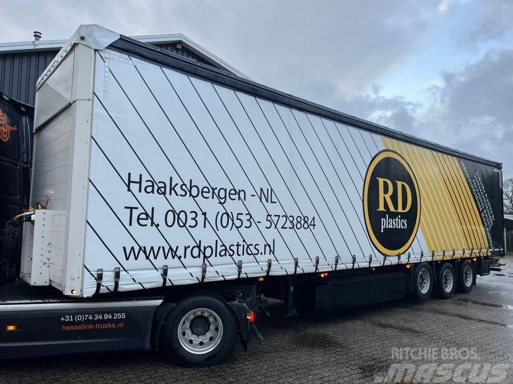 Schmitz Cargobull S01 Mega Liftachse Hubdach/Hefdak Top condition Semi-trailer med Gardinsider