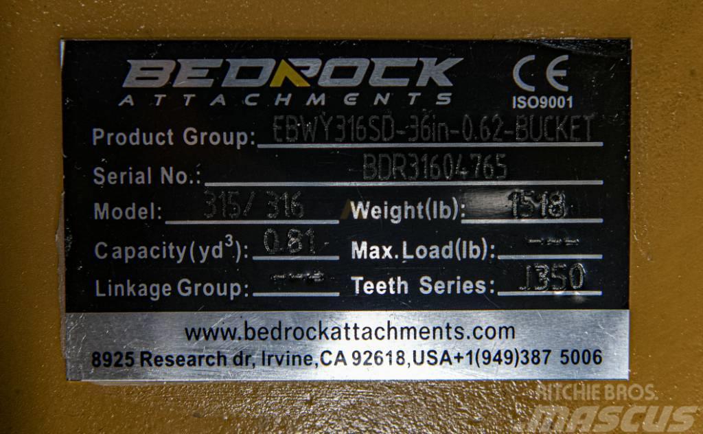 CAT 36" Severe Rock Bucket CAT 315D/F,316E/F,318D2/F Andet tilbehør
