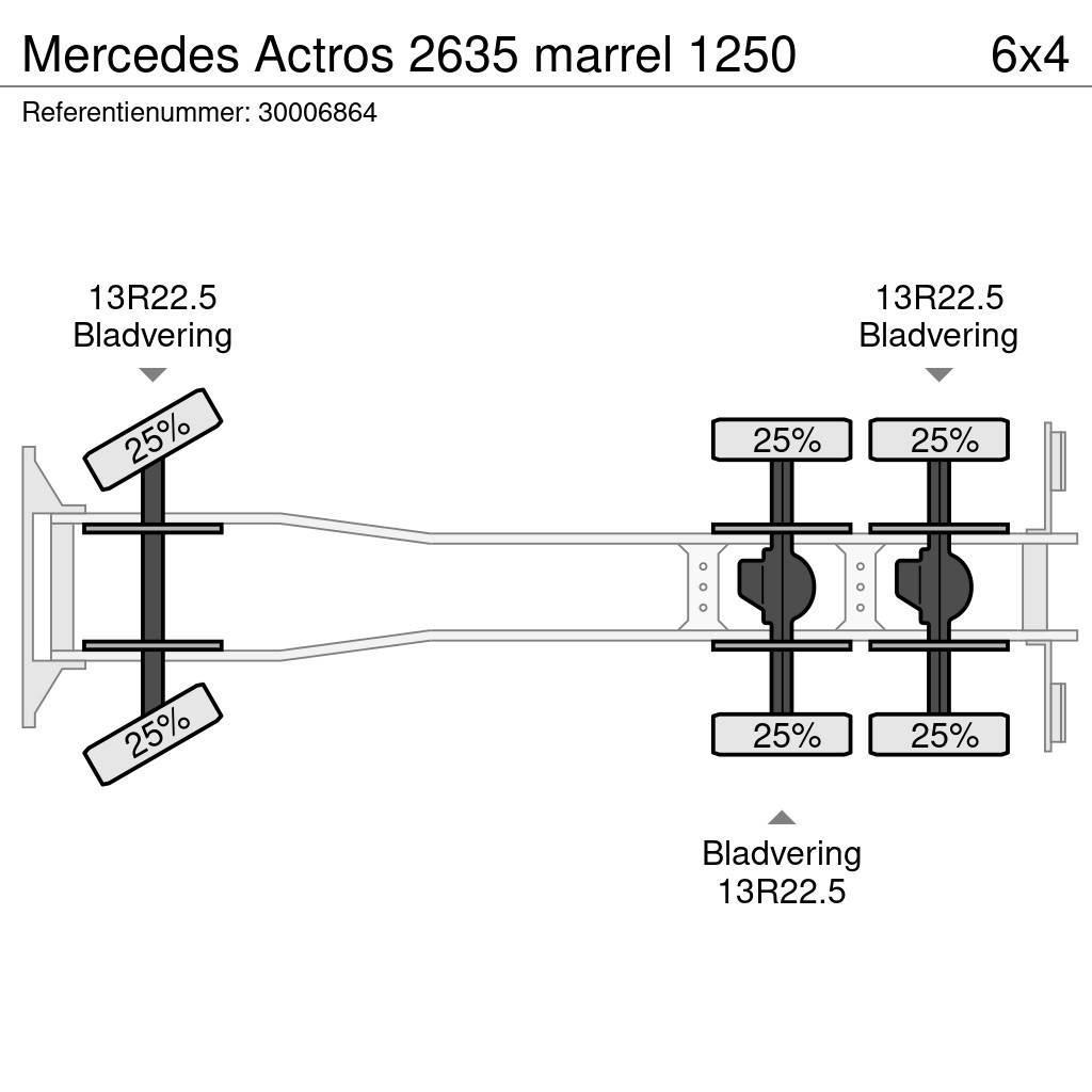 Mercedes-Benz Actros 2635 marrel 1250 Lastbil med kran