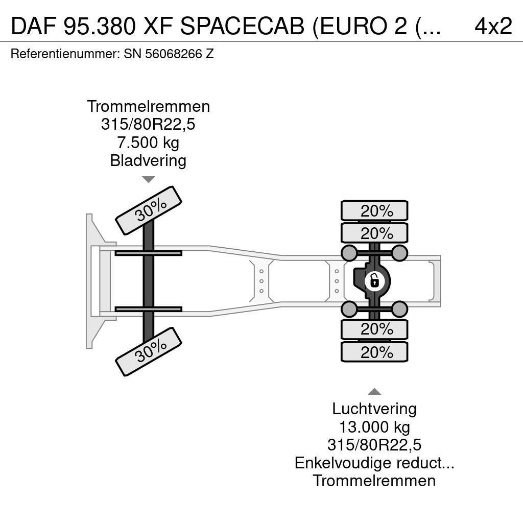 DAF 95.380 XF SPACECAB (EURO 2 (MECHANICAL PUMP & INJE Trækkere