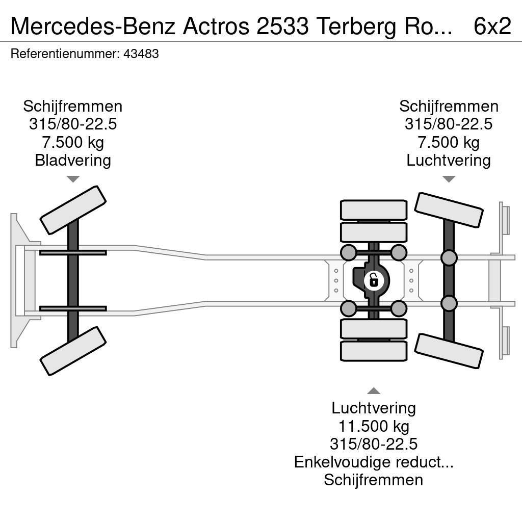 Mercedes-Benz Actros 2533 Terberg RosRoca 23m³ Renovationslastbiler