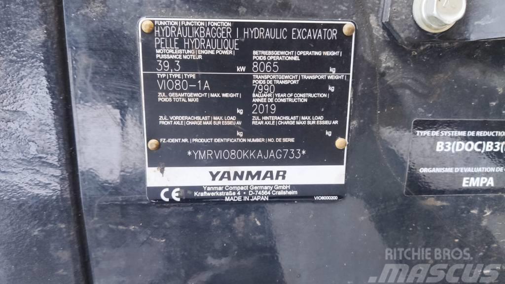 Yanmar Vio 80-1A Midi-gravemaskiner 7t - 12t