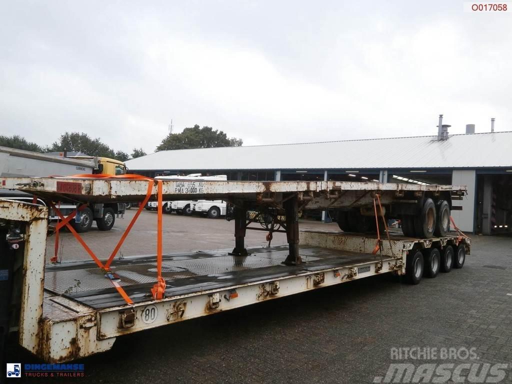  Traylona 2-axle platform trailer 39000KG / Extenda Semi-trailer blokvogn