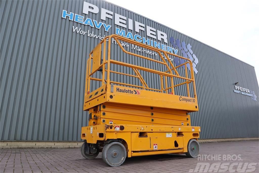 Haulotte COMPACT 10 Electric, 10m Working Height, 450kg Cap Saxlifte