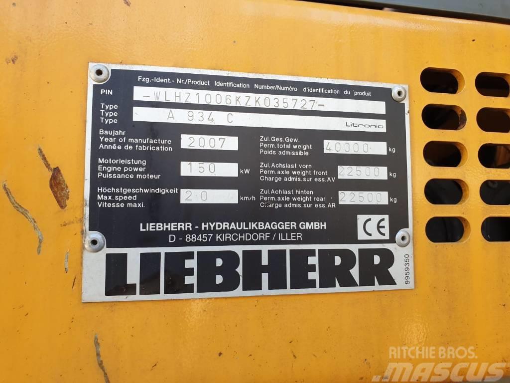 Liebherr A934C Litronic Materialehåndteringsmaskiner