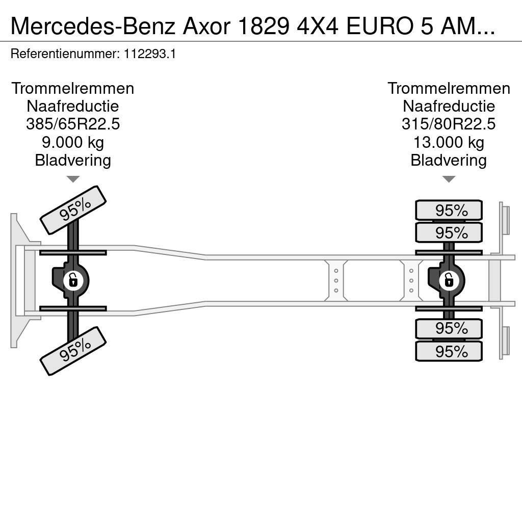 Mercedes-Benz Axor 1829 4X4 EURO 5 AMV LIFT/PLATFORM Chassis