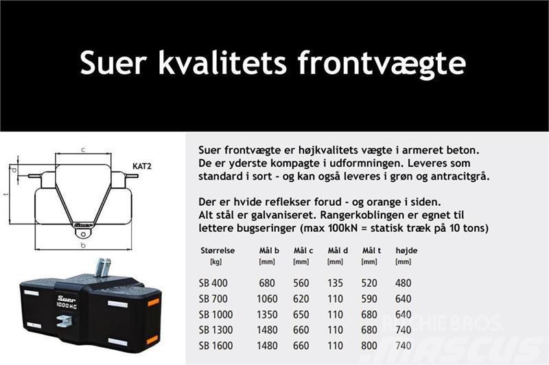  Suer  700kg kompakt frontvægt - www.suer.dk Andet tilbehør til traktorer