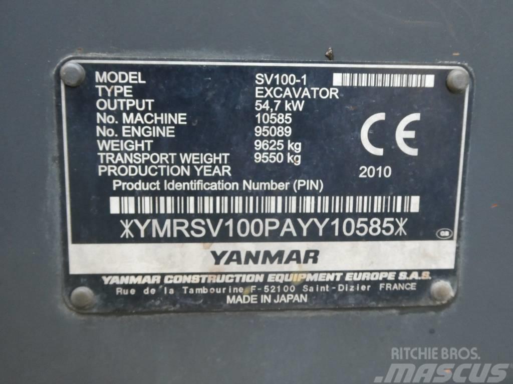 Yanmar SV 100-1 Midi-gravemaskiner 7t - 12t