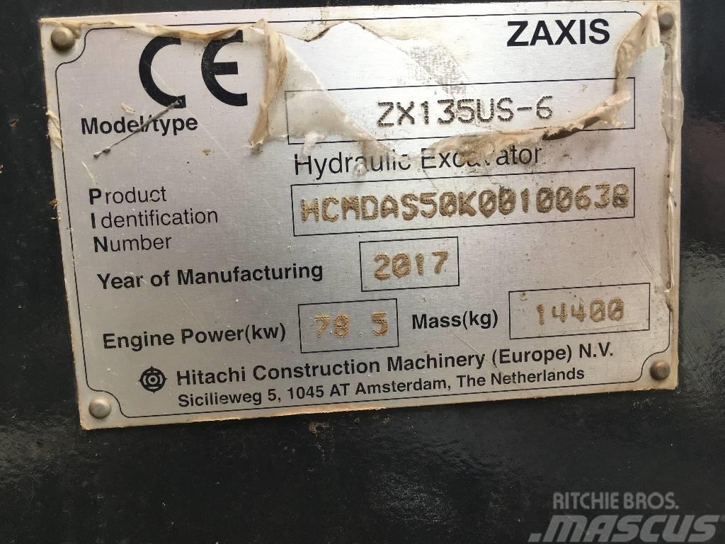 Hitachi ZX135US-6-BL Gravemaskiner på larvebånd