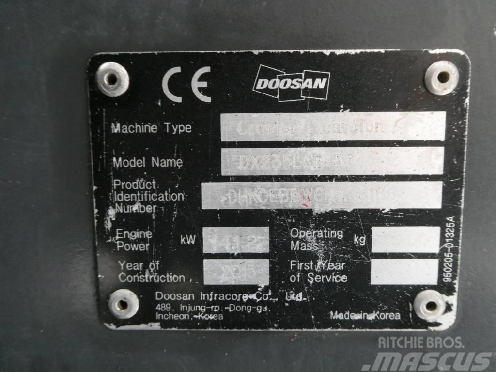 Doosan DX 235 LCR-5 Gravemaskiner på larvebånd