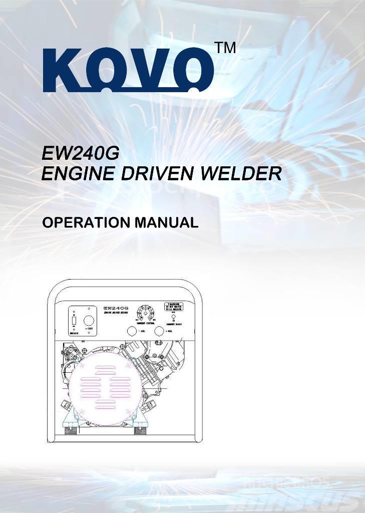  New Kohler powered welder generator EW240G Svejsemaskiner