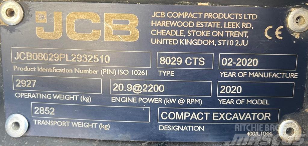JCB 8029 CTS Minigravemaskiner