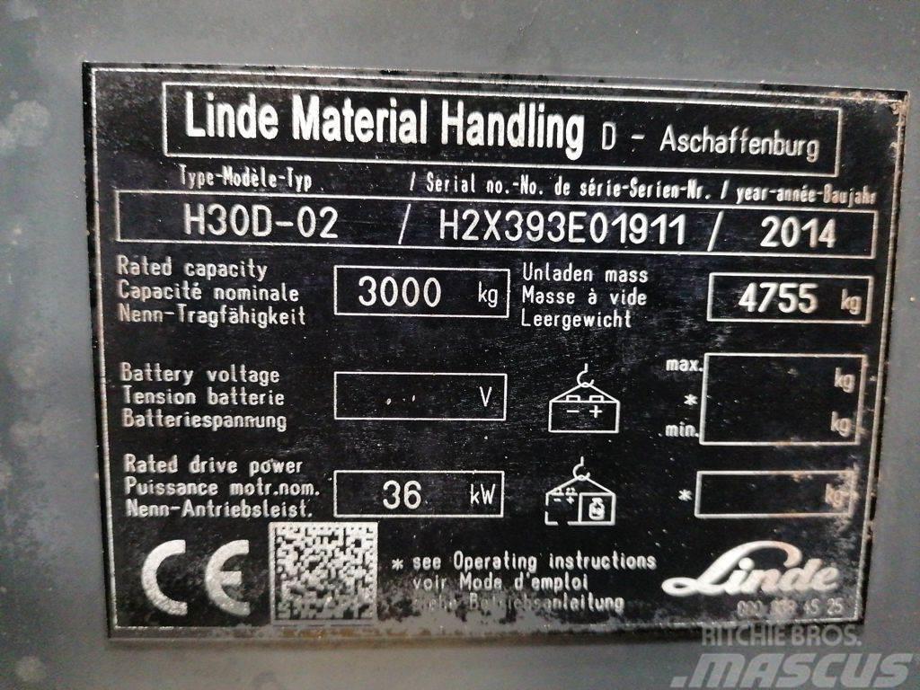 Linde H30D-02 Diesel gaffeltrucks