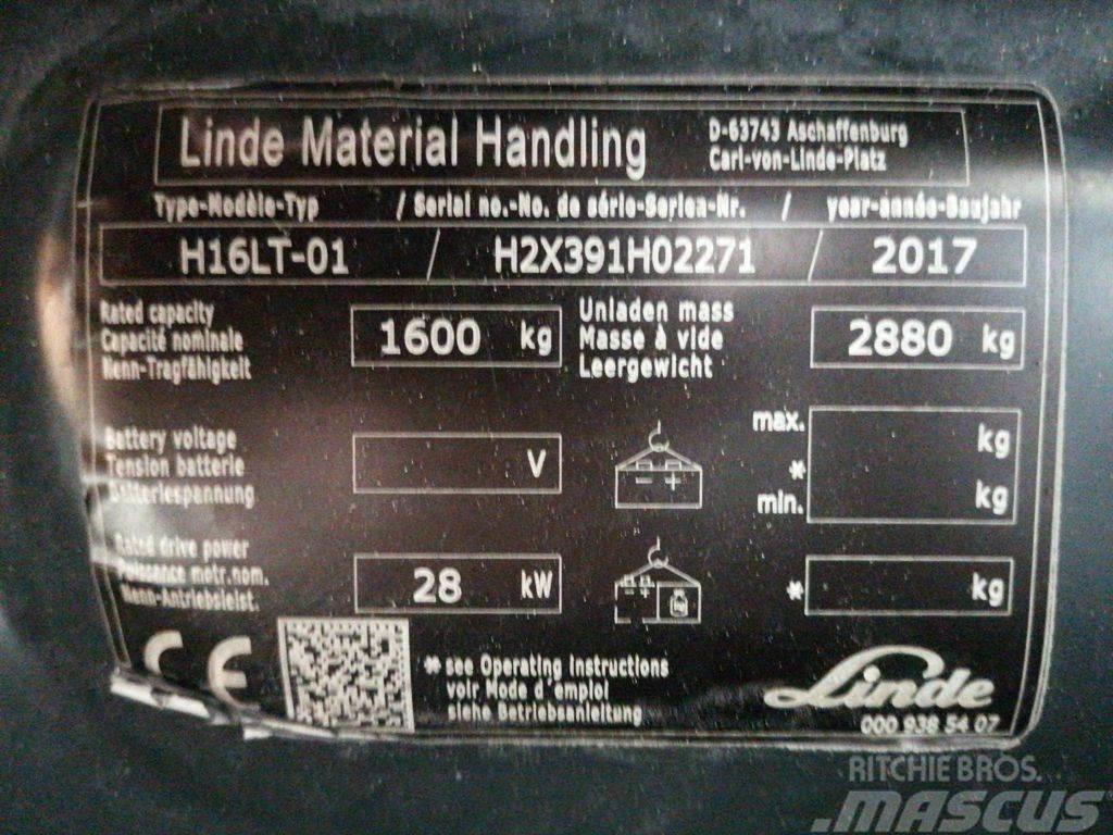 Linde H16LT-01 LPG gaffeltrucks