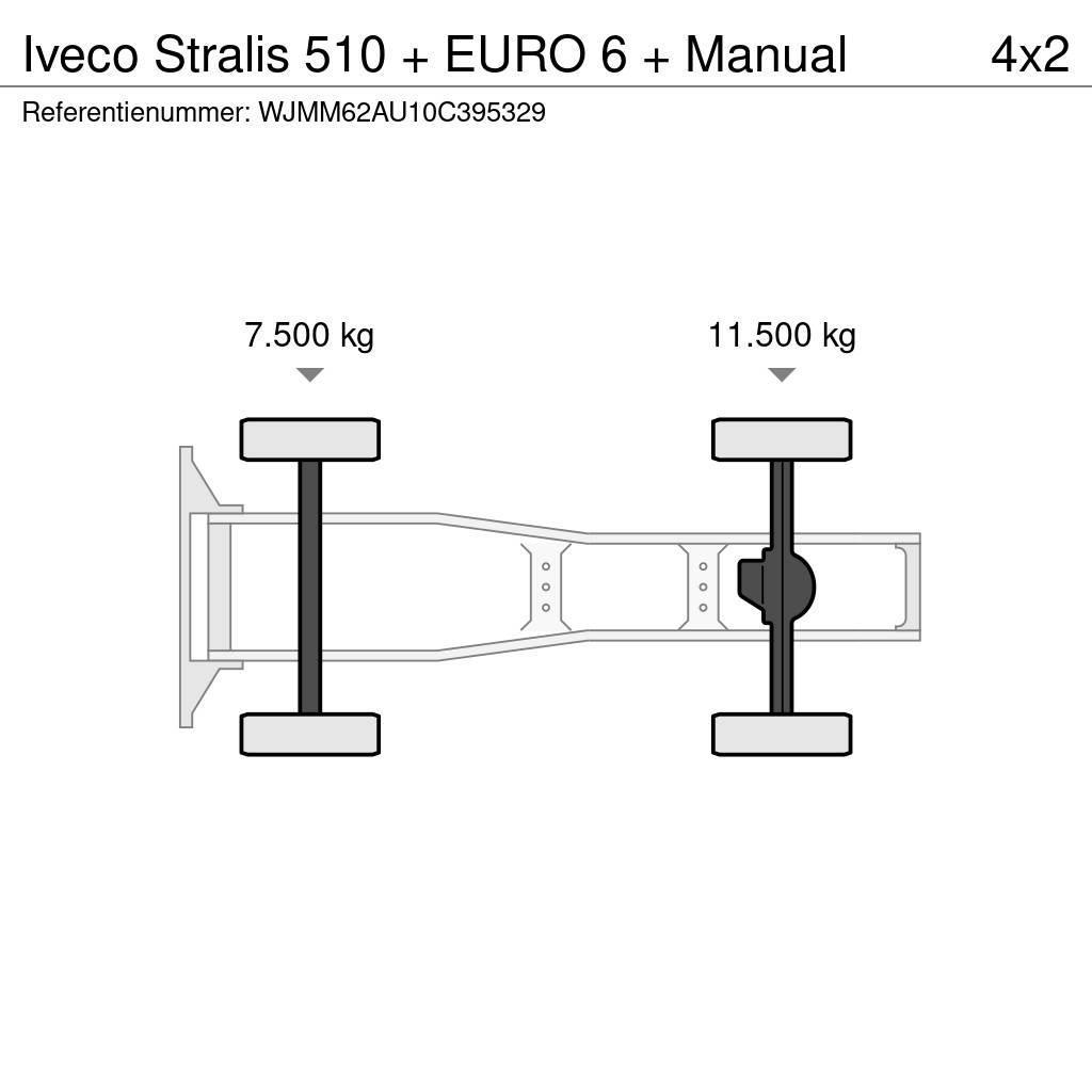 Iveco Stralis 510 + EURO 6 + Manual Trækkere