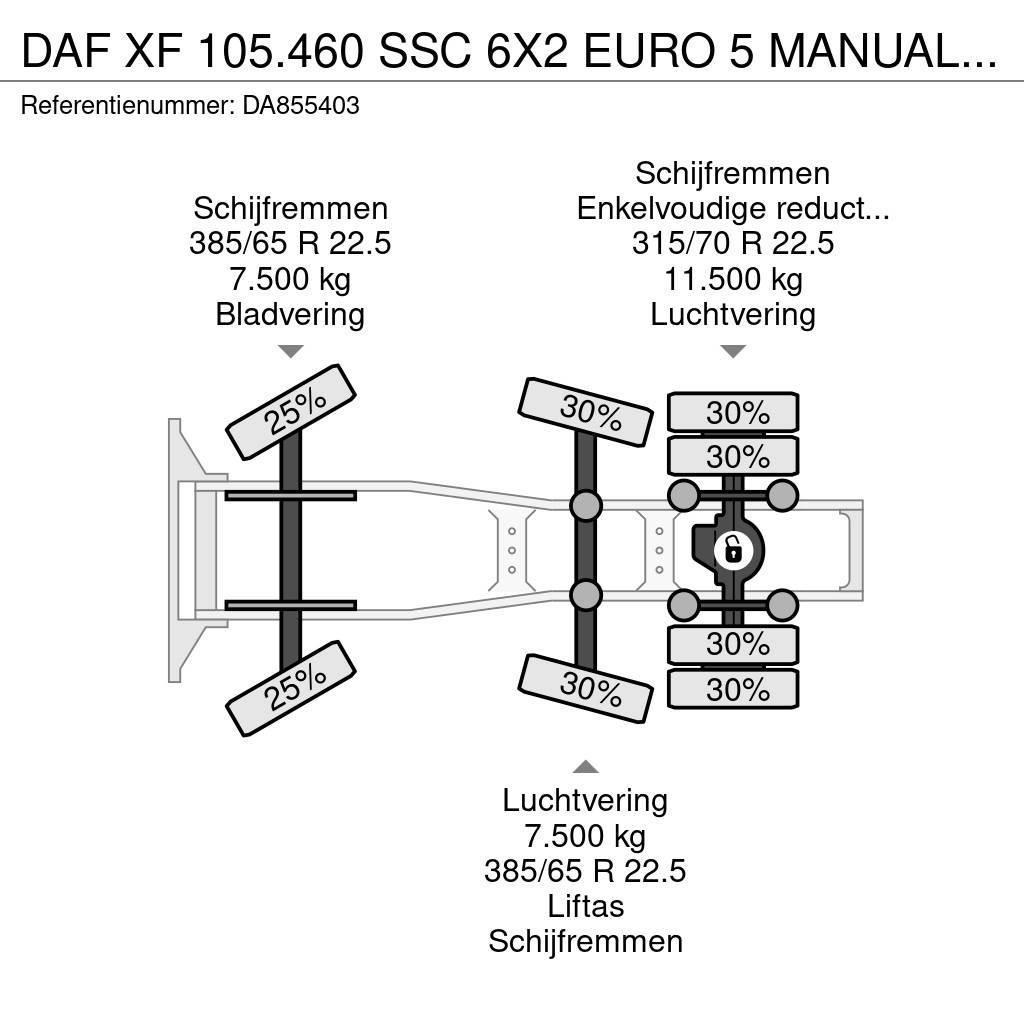 DAF XF 105.460 SSC 6X2 EURO 5 MANUAL GEARBOX Trækkere
