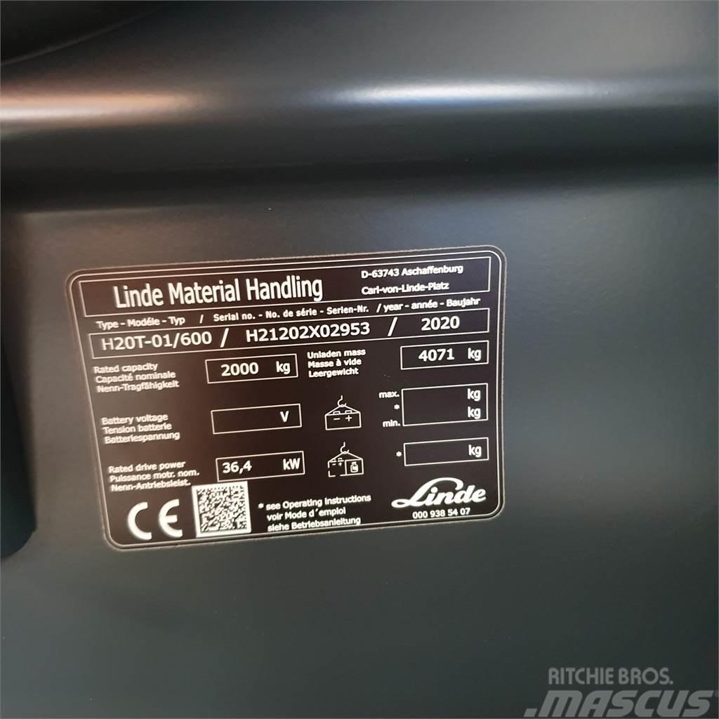 Linde H20T/600 LPG gaffeltrucks