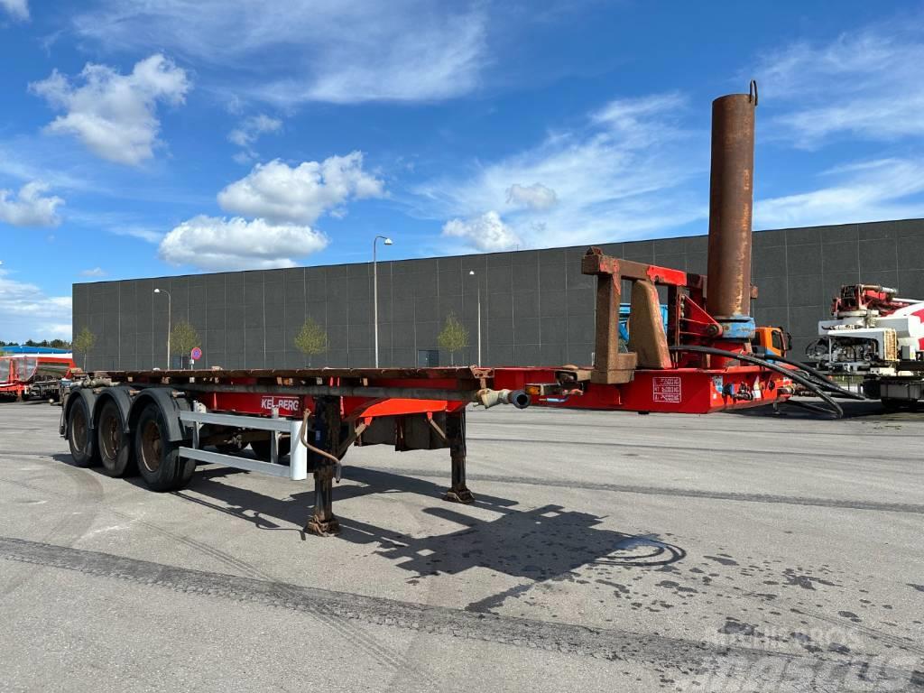 Kel-Berg 3 axle Tipper Container Chassis Semi-trailer med containerramme