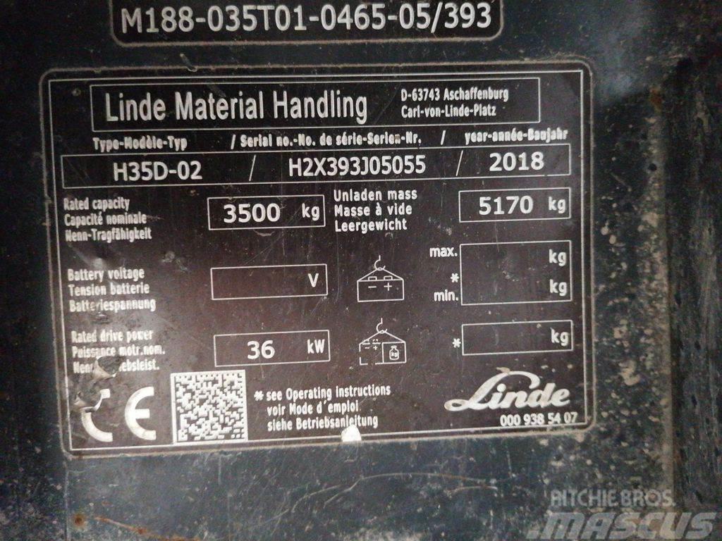 Linde H35D-02 Diesel gaffeltrucks