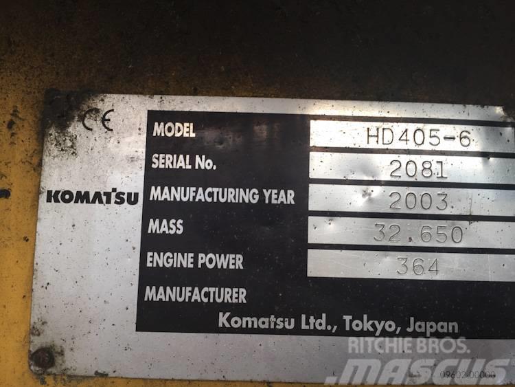 Komatsu HD405-6 Knækstyrede dumpere