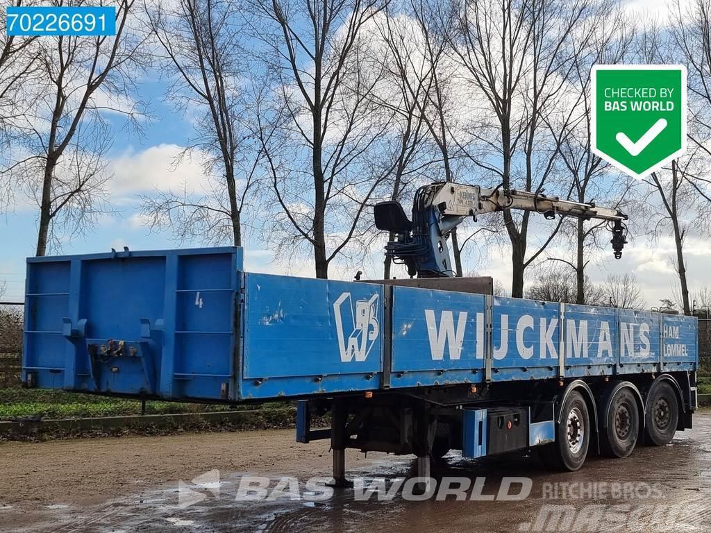  Kwb 3 axles Lift+ 2xLenkachse Kennis 14-R Crane Semi-trailer med lad/flatbed