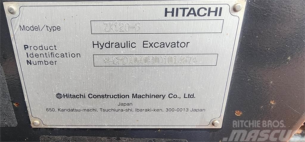 Hitachi ZX120-6 Gravemaskiner på larvebånd