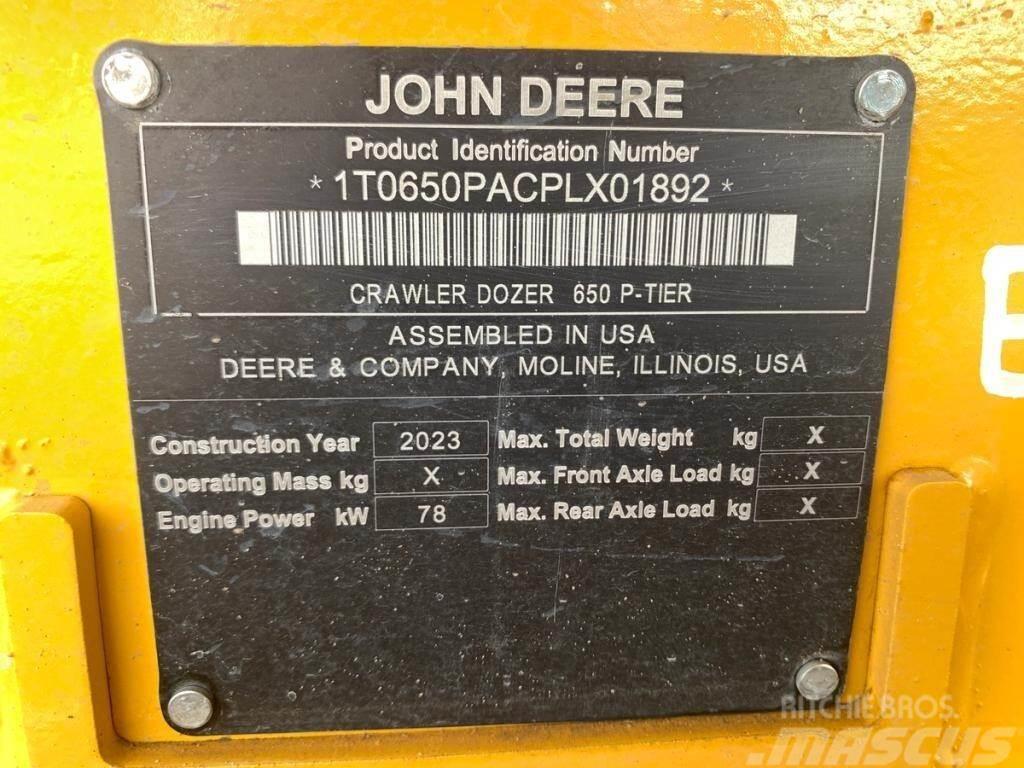 John Deere 650P LGP Bulldozer på larvebånd