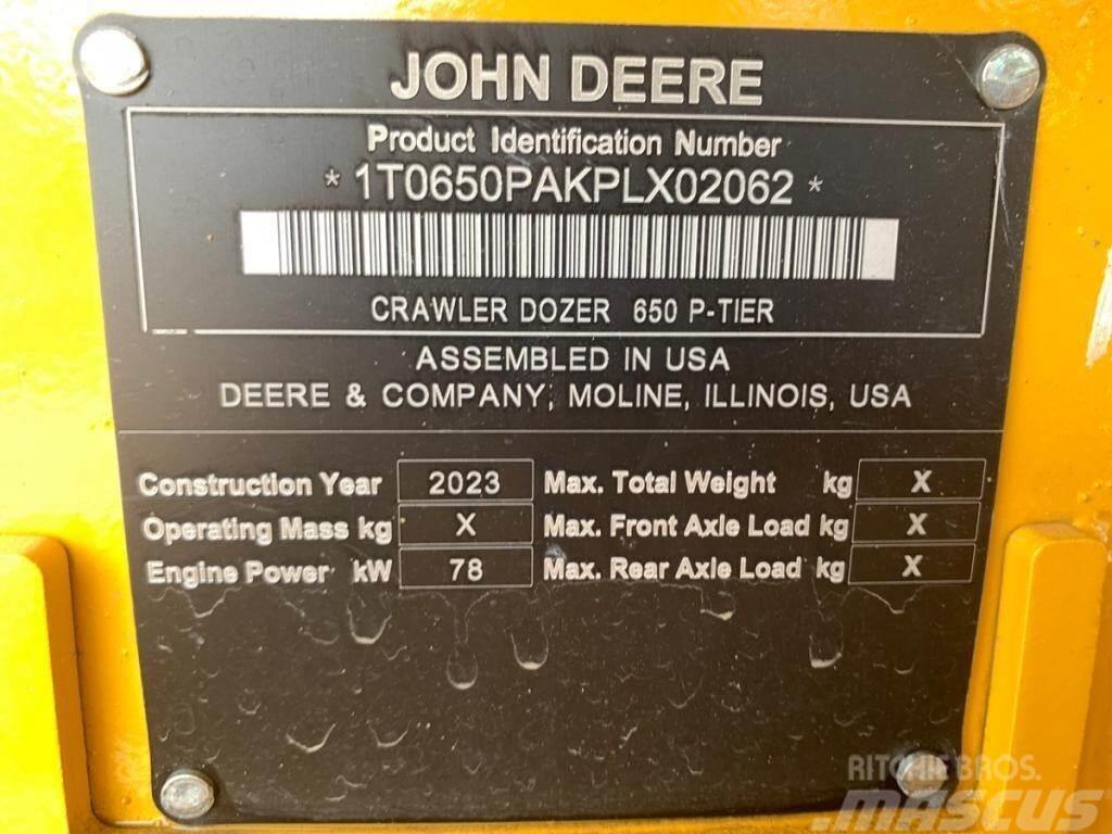 John Deere 650P LGP Bulldozer på larvebånd