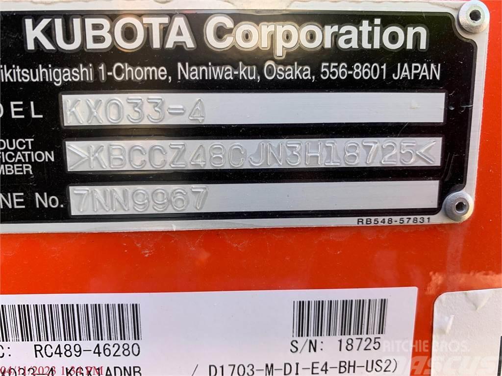 Kubota KX033-4 Minigravemaskiner