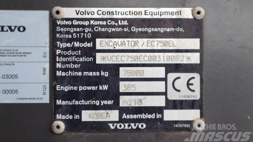 Volvo EC 750 EL | BUCKET | GOOD CONDITION Gravemaskiner på hjul