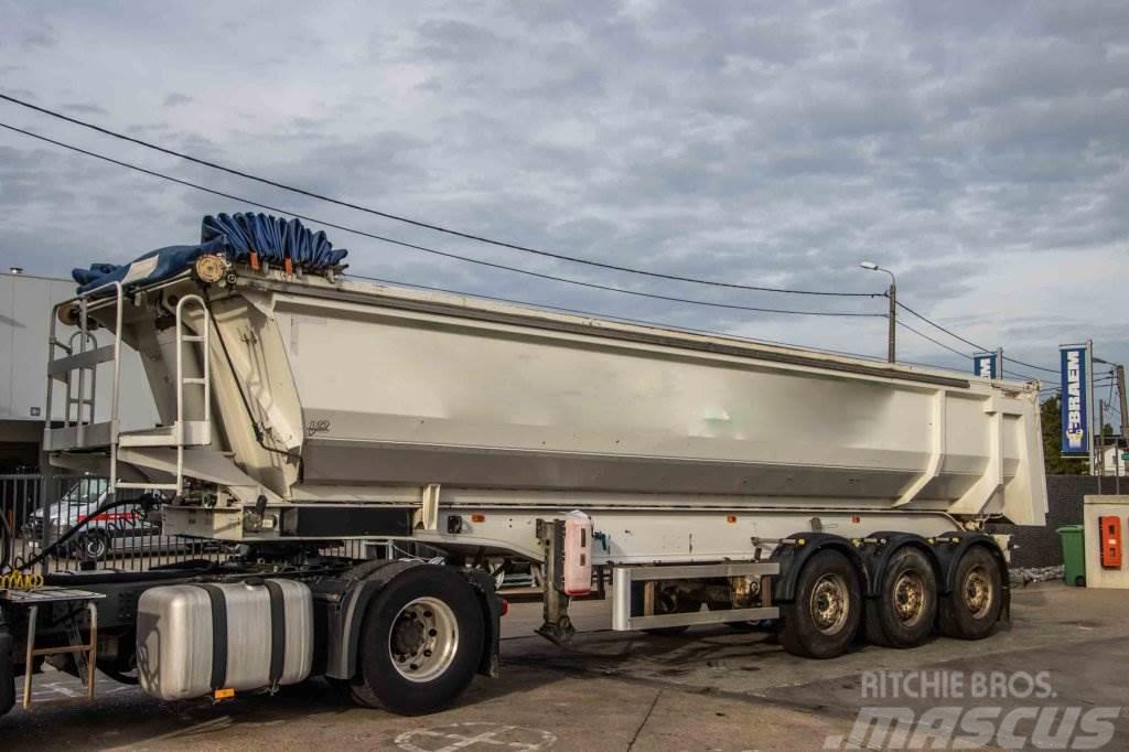  Granalu STEEL-30M3- HYDR. DEUR - BACHE Semi-trailer med tip