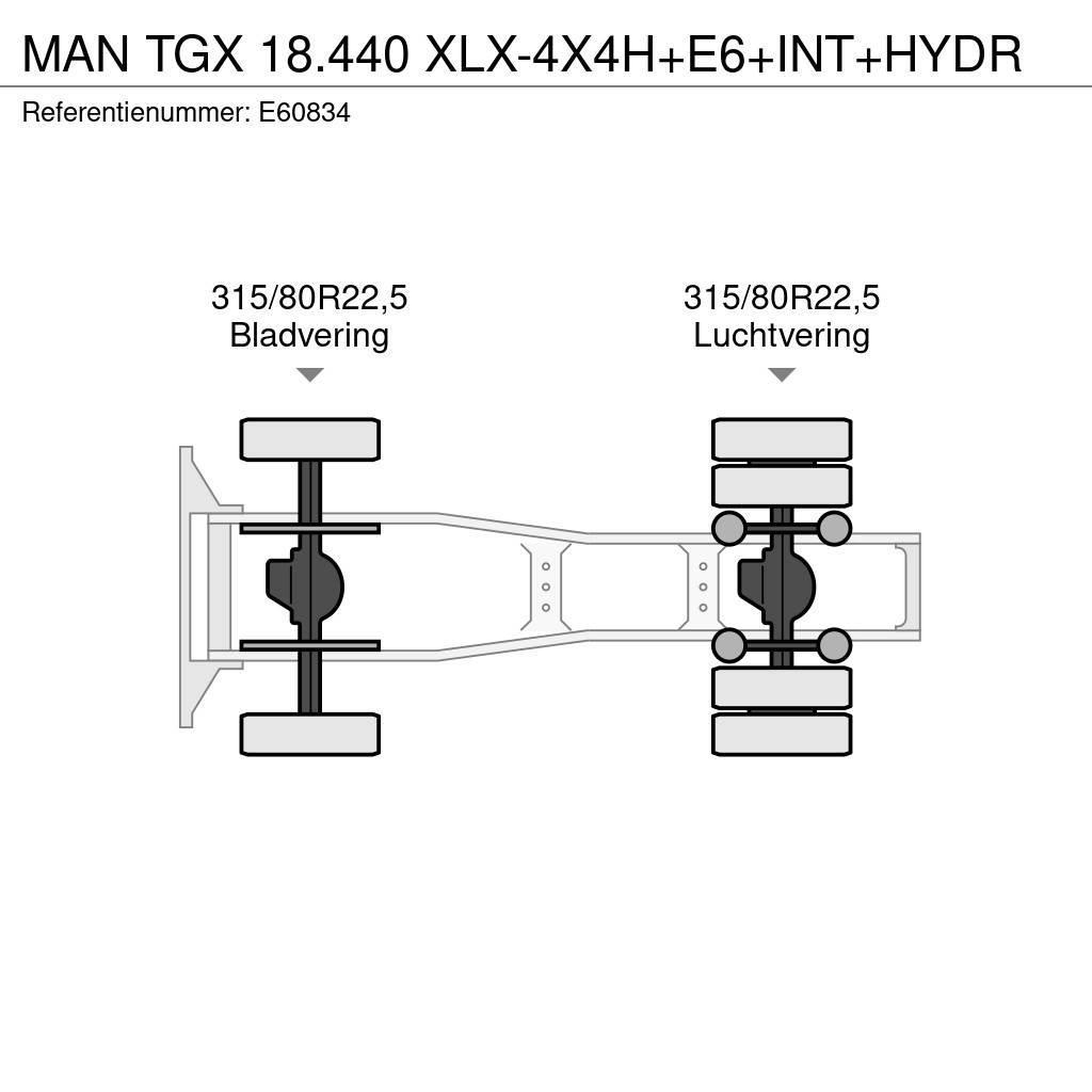 MAN TGX 18.440 XLX-4X4H+E6+INT+HYDR Trækkere