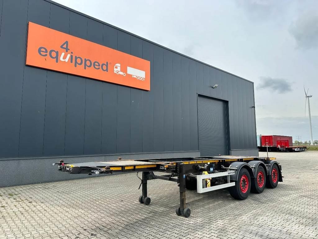 Burg 20FT ADR-Chassis, empty weight: 3.690kg, SAF INTRA Semi-trailer med containerramme
