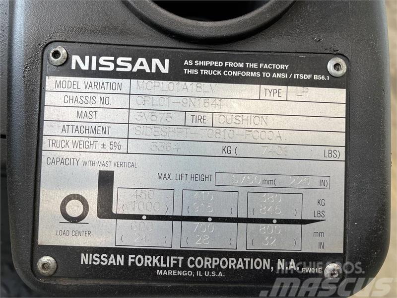 Nissan MCPL01A18LV Gaffeltrucks - andre