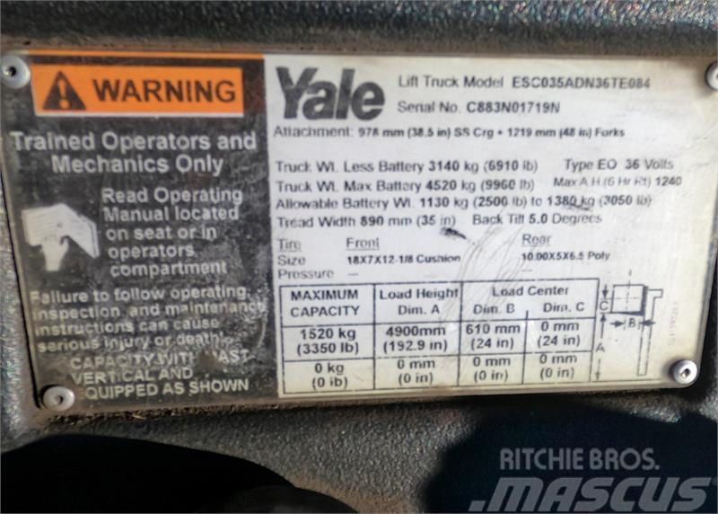 Yale ESC035AC El gaffeltrucks