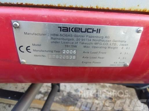 Takeuchi TB175W MINI EXCAVATOR. THIS MACHINE IS FIRE DAMA Minigravemaskiner