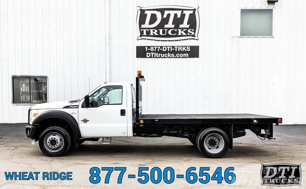Ford F450 XLT 12' Flatbed Truck, Diesel Auto, Steel Dia Lastbil med lad/Flatbed
