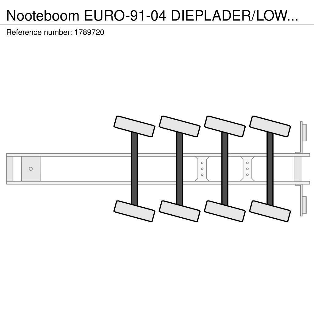 Nooteboom EURO-91-04 DIEPLADER/LOWLOADER/TIEFLADER Semi-trailer blokvogn