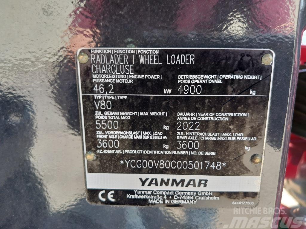 Yanmar V80 Læssemaskiner på hjul
