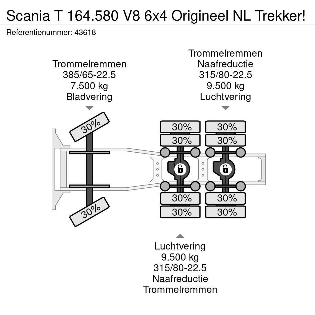 Scania T 164.580 V8 6x4 Origineel NL Trekker! Trækkere